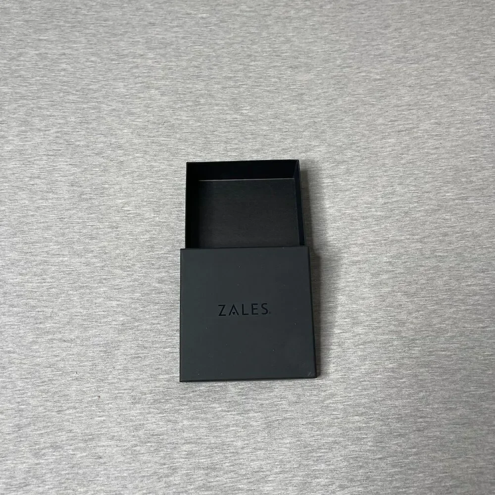 Zales Black 5”x5” Jewelry Necklace & Bracelet Gift Box